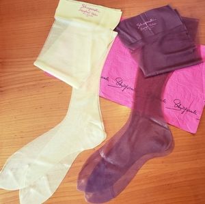 Vintage Elsa Schiaparelli nylon stockings- 2 pair.